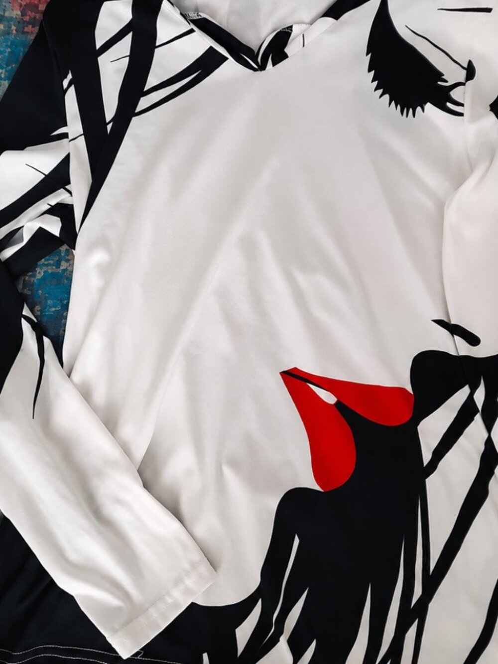 Femme Fatale — Haut graphique Misslook ❤️🖤